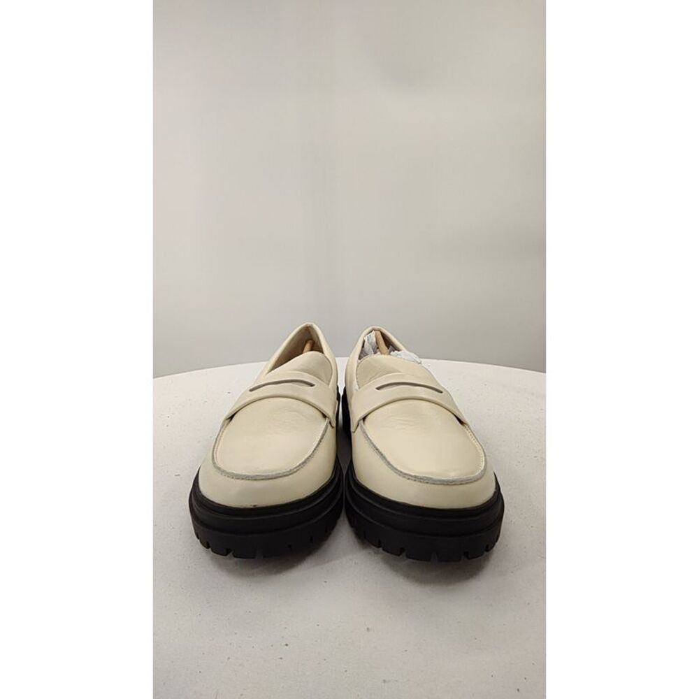 Quince Italian Leather Lug Sole Loafer Bone Shoes 9.5